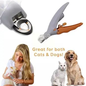 1 buc animale de Companie Unghiera Cu Lumina Led-uri de Câine Și Unghii Tunderea Livrările de animale de Companie Foarfece Profesionale de Curățare Instrumente de Unghii R0f3