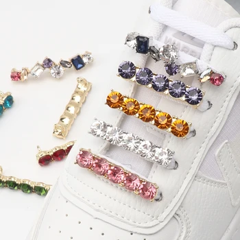 1 bucată de Diamant Cleme Decorative Pantofi Șiret Clipuri pentru Adidasi Șireturile AF1 DIY Faux Perle Strasuri Strălucitoare pentru Fata pentru Femei Imagine 2