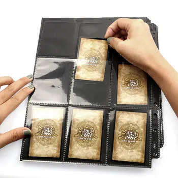 10 Buc Introduce 9 Grila Negru/Transparent Carte De Colectie Album Pagină Capac Carte De Tarot Card Acoperi Foi De Hârtie Copil Jucărie Cadou