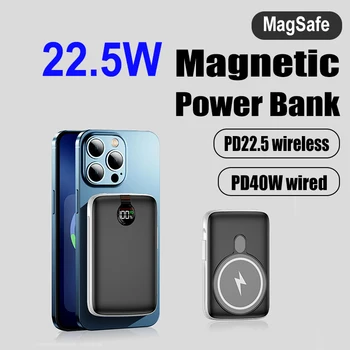 10000mAh Magnetic Power Bank PD20W Magsafing Rapid de Încărcare Acumulator Extern Pentru Iphone13 12 40W Portabil cu Fir Taxa Powerbank