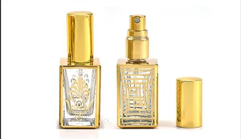 12ml Transparent Aur Sticle de Parfum de Călătorie de Buzunar, Sticlă, Sticle de Spray Goale Sticle de Pulverizare Flacon Dozator de Atomizor