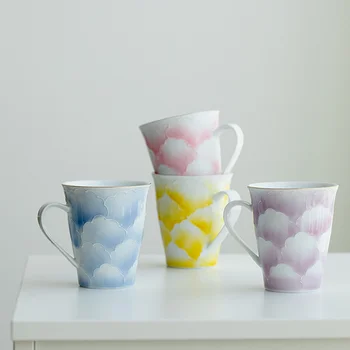 190ml Arita Yaki Cana de Ceai din Portelan pictat manual Bujor Ceramice Ceașcă de ceai Personale Cafea Bea Cupa Cu Mâner Birou Japoneză Cupa Imagine 2
