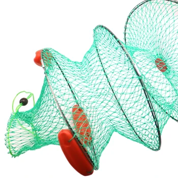 2 Straturi Portabil Pliabil Pescuit Pește Plutitoare Net Creveți Cu Ochiuri Permite Pește Pentru A Supraviețui În Apă Imagine 2