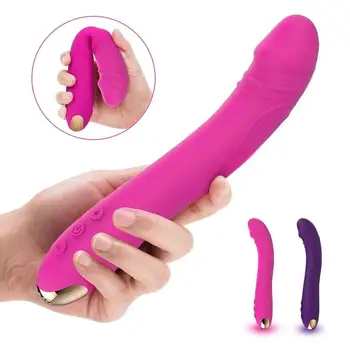 2020 10 moduri reale vibrator Vibrator pentru Femei Moale Vagin Stimulator Clitoris Masaj Masturbator Sex Produsele pentru Adulți