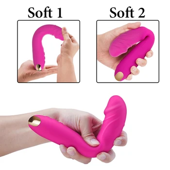 2020 10 moduri reale vibrator Vibrator pentru Femei Moale Vagin Stimulator Clitoris Masaj Masturbator Sex Produsele pentru Adulți Imagine 2