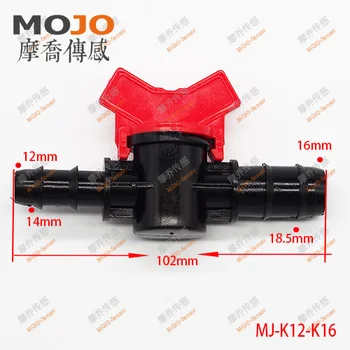 2020 MJ-K12-K16 12mm la 16mm oprit mini valve de irigare de uluc ghimpată de plastic (10buc/loturi)
