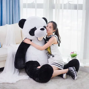 2021 Creative alb și negru gigant panda jucărie de pluș mare ursuleț de pluș drăguț papusa copii ziua de nastere cadou de pat cameră deco