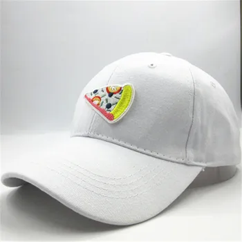 2021 Pizza Broderie de Bumbac Șapcă de Baseball Capac de Hip-hop Reglabil Snapback Pălării pentru Bărbați și Femei 115 Imagine 2