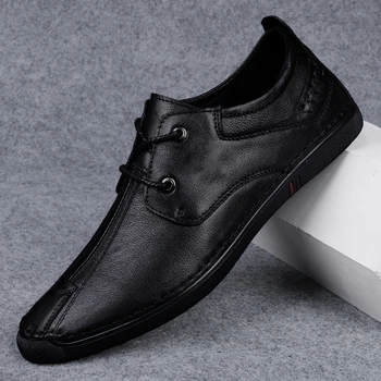 2022 Nou Toamna Casual Barbati Pantofi De Moda Din Piele Mocasini Clasic Om De Primăvară Respirabil De Conducere Confortabil Pantofi Pentru Bărbați Imagine 2