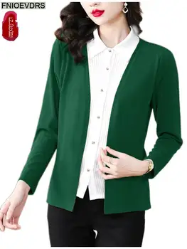 2022 Vânzări La Cald Burta Tunică Lungă De Bază Tricouri Bluza Femei Elegante Office Lady Vintage Butonul Vrac Faux Două Piese Topuri Peplum