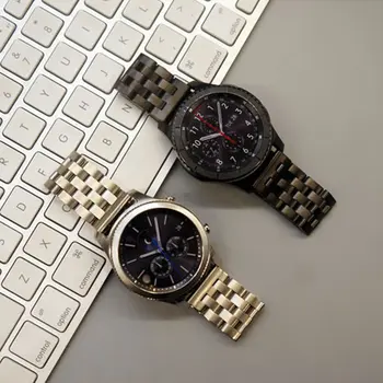 22mm Trupa Ceas Pentru Samsung Gear S3 Curea de Ceas de Lux din Oțel Inoxidabil Ceas Trupa Pentru Huawei Watch 2 Pro Încheietura Curea Watchbands Imagine 2