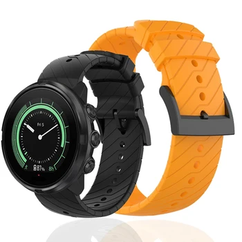 24mm Silicon Watchband de Eliberare Rapidă pentru Suunto 9/Domeniul 3 Verticală/Spartan Sport HR Ceas Bandă de Oțel Cataramă de Curea de mână