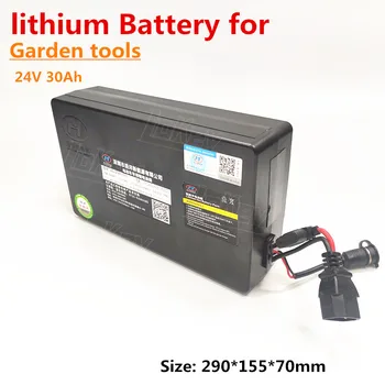 24V 30AH 720W litiu baterie li-ion special pentru unelte de gradina electronic masina de tuns gazon tuns gard viu +încărcător rapid