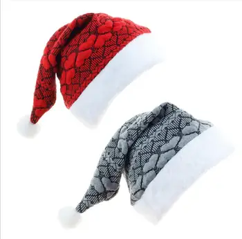 2pc/lot curbat material Pălărie de Crăciun Decoratiuni de Craciun Pentru Casa Xmas Santa Claus Gifts Cald Iarna Capace