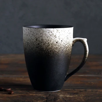 320ml Cana de Ceramica de Epocă Cana de Cafea Ceasca de Ceai Gradient Matt Porțelan Chinezesc Cani Lapte Cești de Cafea Cuplu Cana Cadou Drinkware Imagine 2