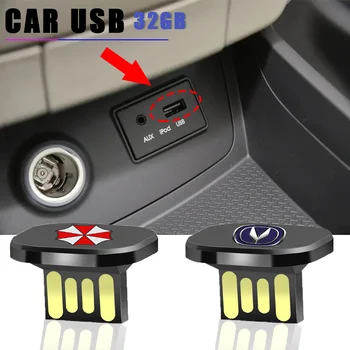 32GB Auto USB Mini Masina de U Disc de Metal USB pentru Audi Sline A3 A4 A6 A8 Q5 Q7 B8 B6 C5 C6 C7 TT S4 S5 S6 7 RS3 RS5 RS6 RS7 Accesorii