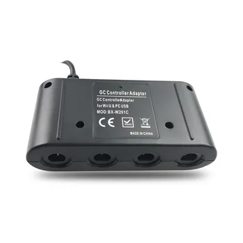 4 Porturi pentru GameCube Controller Adaptor pentru Nintend Comutatorul Wi i U PC USB SH C3S0 U6O2 C8Q1 Suporturi pentru GC/Wii Emulator Dolphin Imagine 2