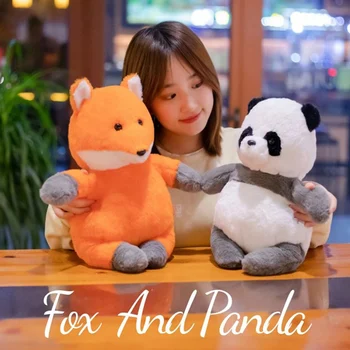 40cm Kawaii Moale Panda Fox Jucării de Pluș Drăguț de Pluș Moale Urs Anime Papusa pentru Copii Cadouri pentru Copii de Desene animate Toy Cadou Clasic