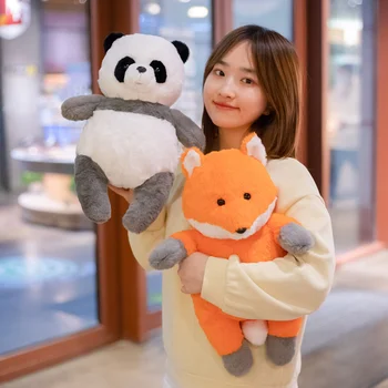 40cm Kawaii Moale Panda Fox Jucării de Pluș Drăguț de Pluș Moale Urs Anime Papusa pentru Copii Cadouri pentru Copii de Desene animate Toy Cadou Clasic Imagine 2