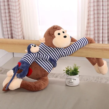 45/60/70/100CM Kawaii Lung-Braț în Formă de Maimuță Bumbac Jucării de Pluș Pentru Copiii Animal Papusa Cadou de Casa de Decorare Ziua de nastere Cadouri Imagine 2