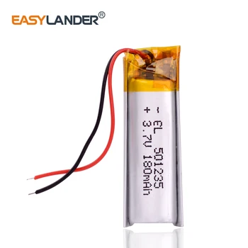 501235 3.7 V 180mAh baterie Reîncărcabilă Li -Polimer Baterie Pentru Periuta de dinti Electrica Recorder de Voce 1MORE Trei Unități setul cu Cască Bluetooth