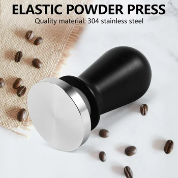 51Mm Calibrat Presiune Espresso Tamper Instrument de Barista Mașină de Espresso Tamper Plat Bază de 30Lbs de Presă, din Oțel Inoxidabil 304 Imagine 2