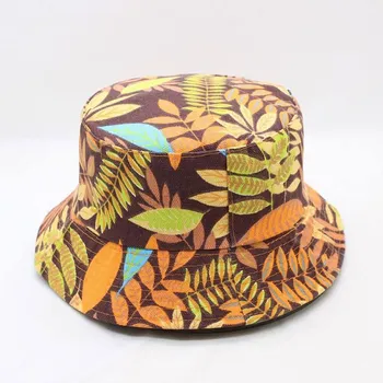 6 Stil Floare de Imprimare Găleată Pălărie Pescar Pălăria în aer liber, de Călătorie Pălărie de Soare Capac Pălării pentru Bărbați și Femei 281 Imagine 2