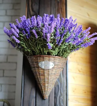 9 Capete Proaspete Violet Fals Plante Artificiale Buchet De Flori Rola De Lavanda, Frunze De Iarba De Gradina Decor Floral Aranjament De Flori