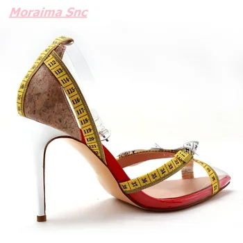 A subliniat Toe PVC Transparent Femei Sandale Subțire de Înaltă Capac Toc Noutate Petrecere Pompe Superficial Confortabil Moda Pantofi Casual Cool Imagine 2