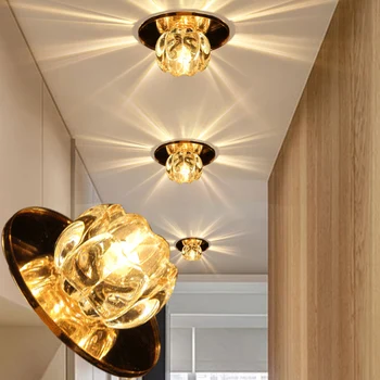 AC90-260V 3W LED living modern culoare de perete acasă luminile de intrare restaurant coridor lampă de Cristal Led lumini plafon