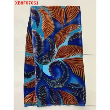African Georges broderie Tul Net Dantela Pentru rochie de Petrecere XB8F07061 Imagine 2
