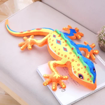 Amuzant Moale Gecko Jucării De Pluș Umplute De Animale Cameleon Șopârlă Potoli Setea Jucărie Moale Perna Papusa Cadou Copii, Cadouri De Craciun Imagine 2