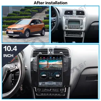 Android 9.0 Core Ecran Vertical Car Audio Navigatie GPS Pentru Volkswagen POLO anii 2011-2016 Auto Radio Capul Unitate Multimedia Player Imagine 2