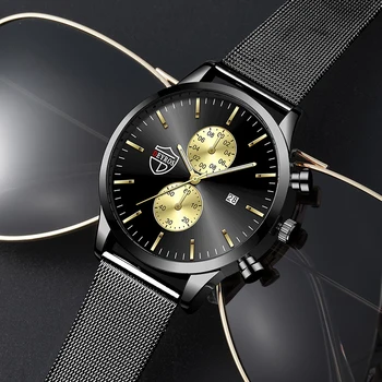 Barbati Ceas Casual de Afaceri de Moda Cuarț Ceasuri de mana Luminos Plasă din Oțel Inoxidabil Ceasuri Sport Ceasuri de mana pentru Barbati Reloj