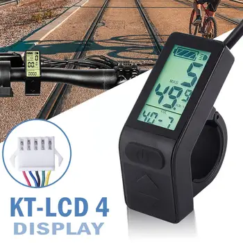 Biciclete electrice LCD Viteza de Afișare a Bateriei Indicator de Putere LCD4 tabloul de Bord Pentru KT 24V 36V 48V E-bike Scuter R4K1