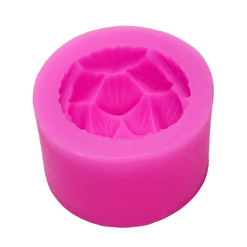 BMDT-Lumânare cu miros de Mucegai Silicon 3D Lotus Forma Săpun Mucegai Silicon DIY(72X72x55mm)