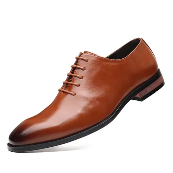 Brand de lux din Piele PU de Moda, Oameni de Afaceri Rochie Mocasini Ascuțite Negru Pantofi Oxford Respirabil Formale Pantofi de Nunta