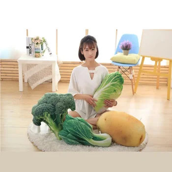 Broccoli Verde Varza tărtăcuță Amar Telina Cartofi Chili Morcov Creative planta pernă pernă de pluș legume de jucarie pentru Copii cadouri