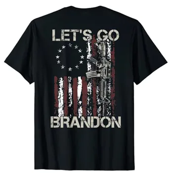 Bărbați și Femei de Moda Arma Steagul American Patrioți Să Mergem Brandon (pe Spate), T-Shirt Produse Personalizate Barbati Haine