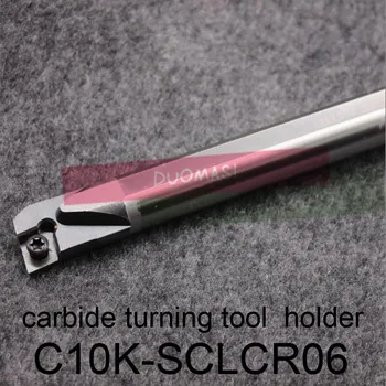 C10K-SCLCR06, carbură de cotitură instrument de suport diametru 10mm lungime 125mm utilizarea tungsten introduce