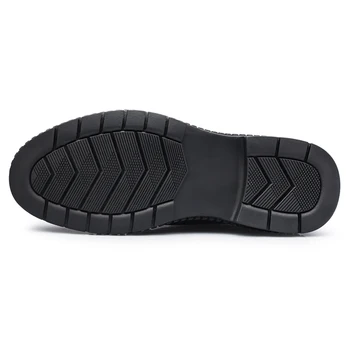 Casual Din Piele Pantofi Formale Om De Afaceri Apartamente De Dantelă-Up Pantofi De Zi Cu Zi De Birou De Sex Masculin Încălțăminte De Conducere Rezistent La Uzura Talpa Zapatillas Imagine 2