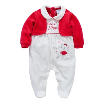 Catifea Copil Nou-născut Salopetă ropa bebe de Craciun Cald Iarna pentru Fete Baieti Haine Noi Corpul Copilului Bebes Copilul de Îmbrăcăminte Imagine 2