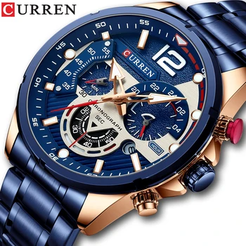 Ceas Pentru Barbati CURREN Top Brand de Lux Original Reclame de Moda Casual, Sport Cuarț Impermeabil Cadouri pentru Bărbați Ceasuri reloj hombre