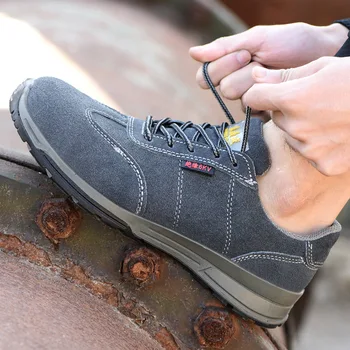 Cizme de lucru de Siguranță Steel Toe Pantofi Barbati Confortabile, Non-Alunecare Pantofi pentru Platforma de Lucru Cizme Botas De Seguridad Laboral Hombre Para