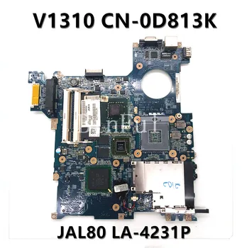 CN-0D813K 0D813K D813K de Înaltă Calitate Pentru Vostro 1310 Laptop Placa de baza JAL80 PM965 Grafica GPU DDR2 LA-4231P 100%Testate Complet OK