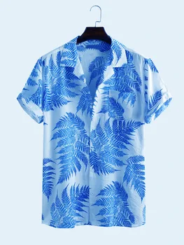 Copac de nucă de cocos Camasi Pentru Barbati Imprimate 3d Bărbați Cămașă Hawaiană Plaja 3xl Maneci Scurte Moda Topuri Tricou Barbati Bluza Camisa