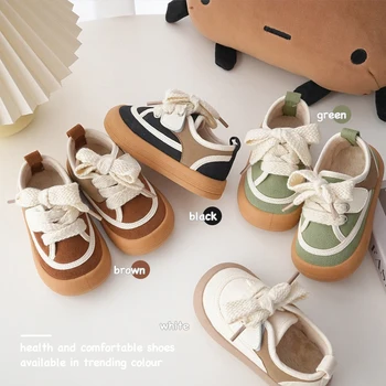 Copii, Casual, Adidasi Copii Fete Cald Pantofi De Panza Pentru Copii Marca Sport Adidasi Toddler Boys Indesata Adidași Formatori De Iarnă Imagine 2