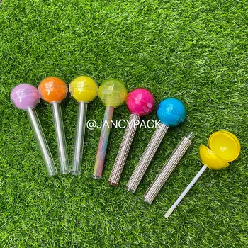 Creative Lollipop Forma Luciu de Buze Tub Gol de Buze Palma Recipient DIY Sticle de Machiaj Recipient Cu Perie