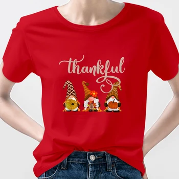 Crăciun de Proiectare T-Shirt pentru Femei Rochie de Casă Roșu de Moda Tineri Casual Topuri Drăguț Grunge Estetice Brazilia Transport Gratuit Imagine 2