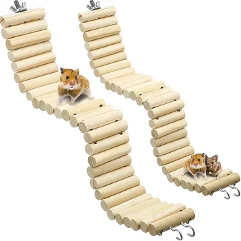 De Lemn Papagal Pasăre Alpinism Scara Funicular Hamster Jucărie Animale De Companie De Formare Rotund Boardwalk Papagal Boardwalk Papagal De Jucarie Pasare Jucărie Colorate